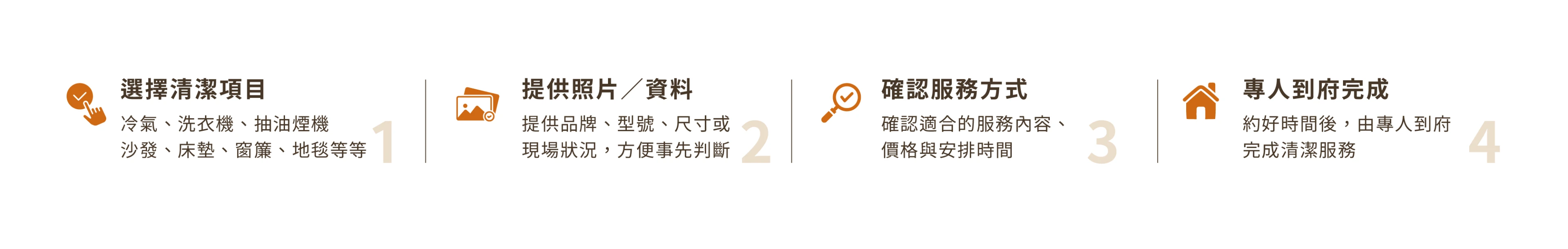 家電與居家清潔流程
